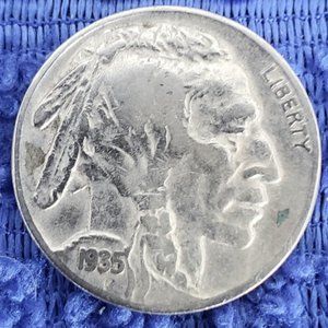 1935 BUFFALO INDIAN HEAD NICKEL 5 CENT